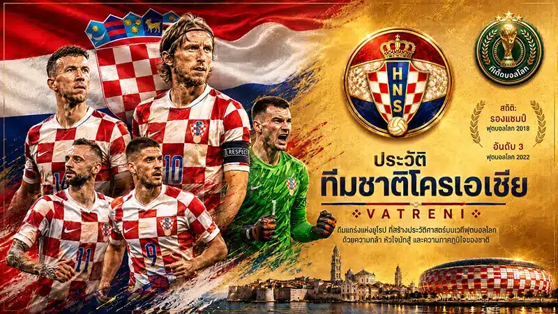เจาะลึก ทีมชาติโครเอเชีย ทัพตาหมากรุกจอมทรหดสู่บอลโลก 2026