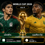 วิเคราะห์บอล เม็กซิโก vs แอฟริกาใต้ คู่เปิดสนามบอลโลก 2026