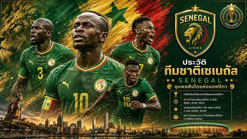 เจาะลึก ทีมชาติเซเนกัล (Senegal) สิงโตเตรังกาลุยบอลโลก 2026