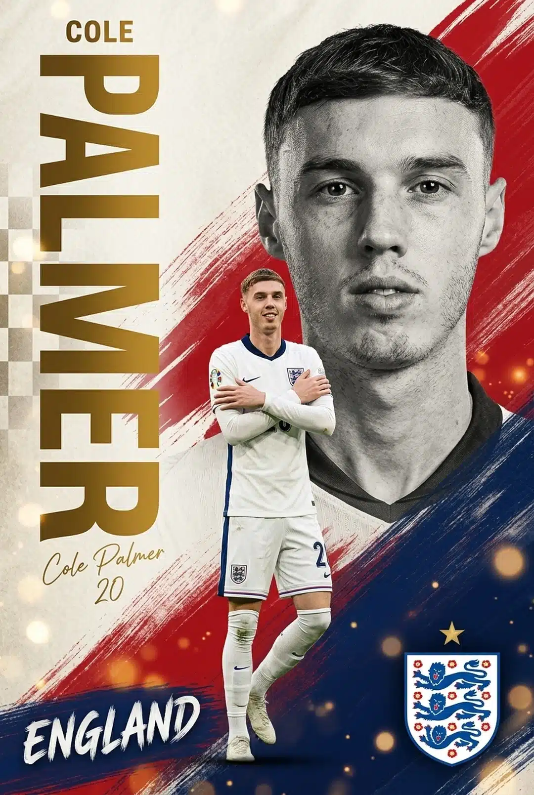 Cole Palmer โคล พาล์เมอร์ ทีมชาติอังกฤษ ภาพปกโปรไฟล์ปี 2026