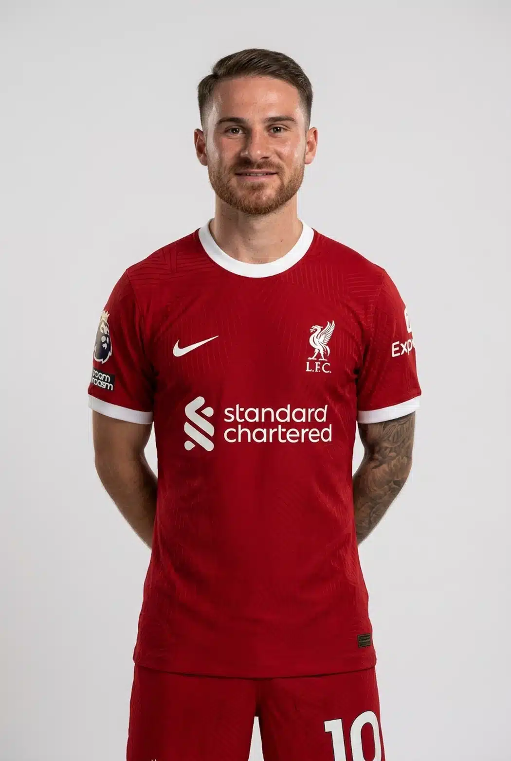 Alexis Mac Allister อเล็กซิส แม็ค อัลลิสเตอร์ ในชุด Liverpool FC ภาพโปรไฟล์นักเตะ