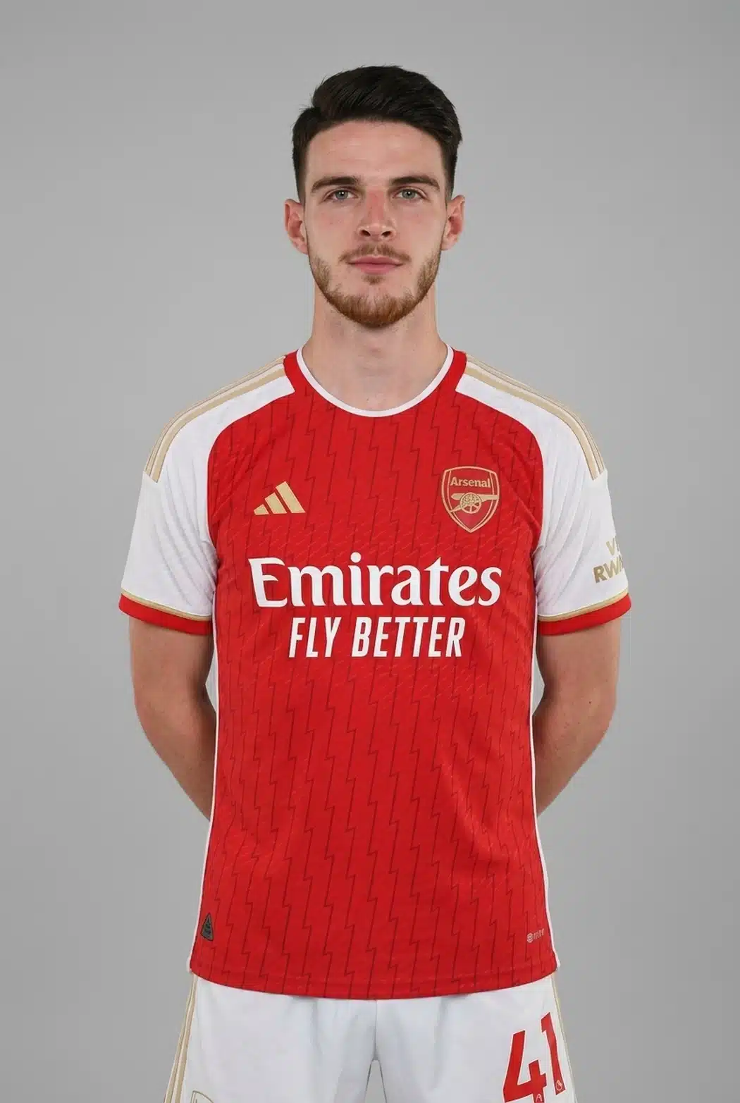 Declan Rice ดีแคลน ไรซ์ ในชุด Arsenal ภาพโปรไฟล์นักเตะ