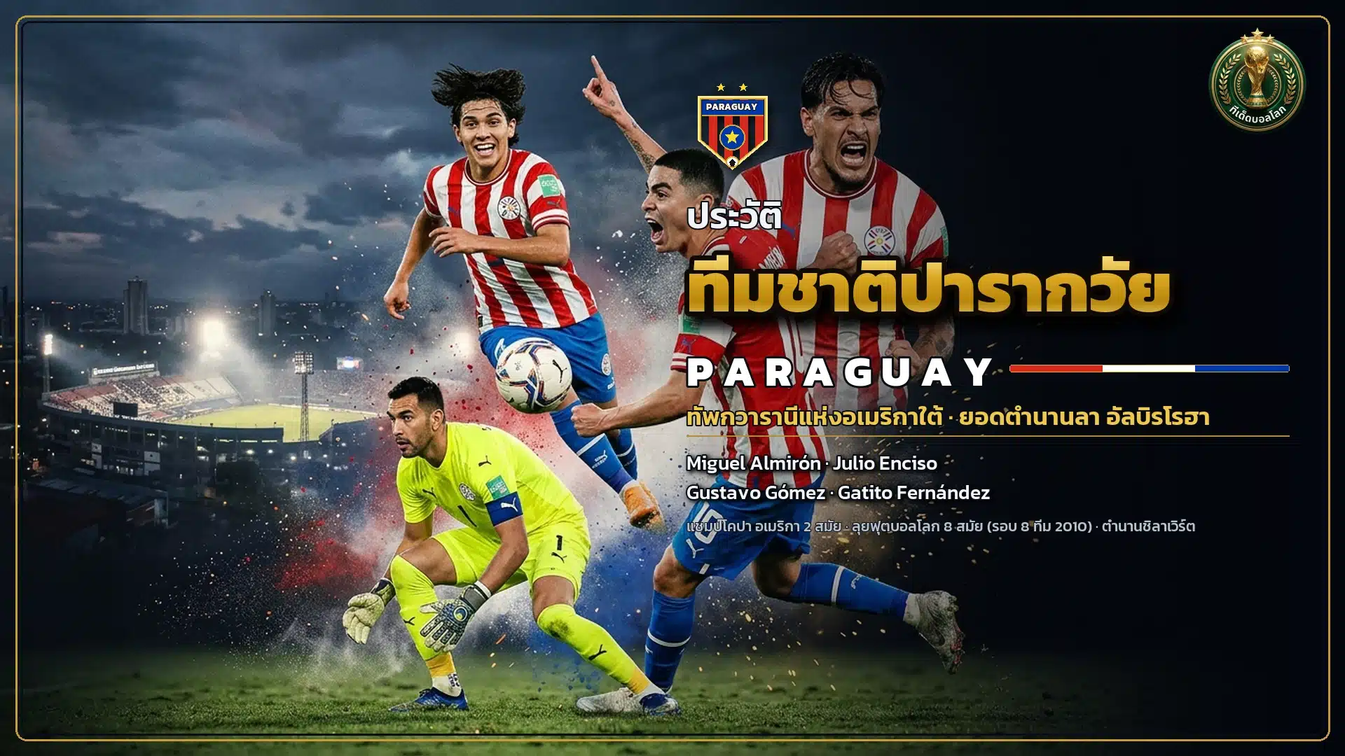 ภาพหน้าปกประวัติทีมชาติปารากวัย ทัพกวารานีสู่บอลโลก 2026