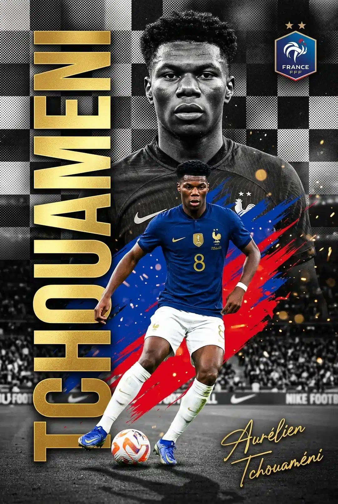 Aurélien Tchouaméni ออเรเลียง ชูอาเมนี กองกลางทีมชาติฝรั่งเศส ภาพปกโปรไฟล์ปี 2026